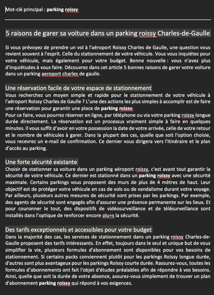 Contenu n°1 - Discount Park - MPJB Consulting